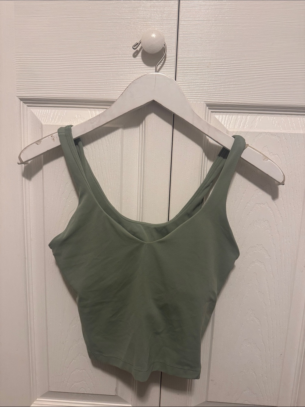 lululemon athletica Sage Green Scoop Crop Tank